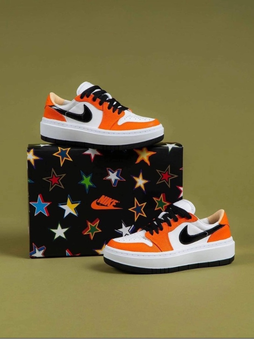 Nike Air Jordan 1 Low Elevate SE Orange White Black WNBA FD9100-801 Women's6.5